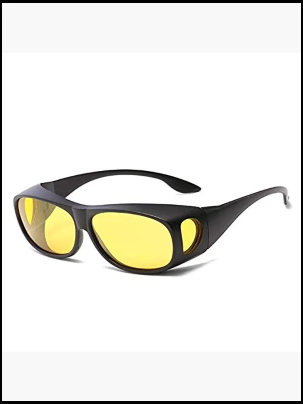 Polarized Wrap Around Sunglasses with UV Protection Plastic Frame